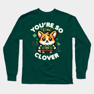 Corgi Puns St Patricks Day Irish Long Sleeve T-Shirt